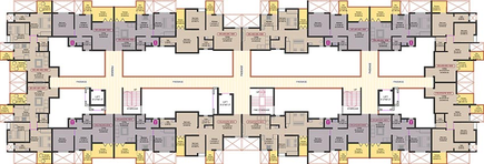 Floor Plan of Aksha Vasant Park in Moshi, Pune - Image 216977