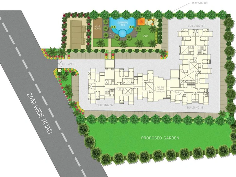 Master Plan of Sheth Tiara in Wakad, Pune - Image 216984
