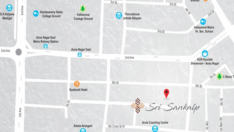 Location of India Sri Sankalp in Anna Nagar, Chennai - Image 217019