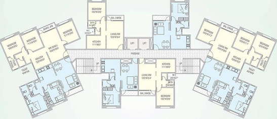 Floor Plan of Dajikaka Anant Srishti in Talegaon, Pune - Image 217185