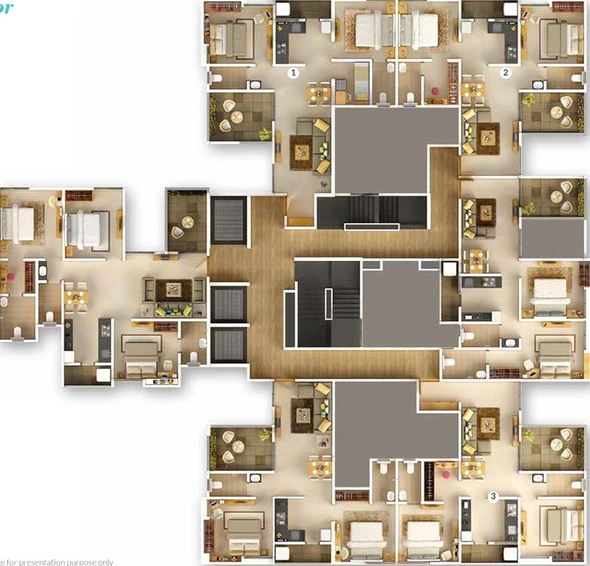 Floor Plan of Golecha Ethos 2 in Wakad, Pune - Image 217230