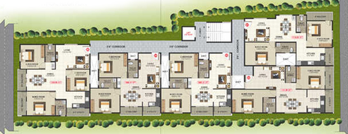 Master Plan of BM Happy Valley in Whitefield, Bangalore - Image 217218