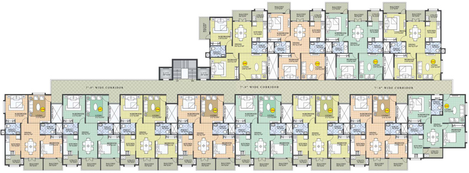 Floor Plan of BM Magnolia Park in Whitefield, Bangalore - Image 217234