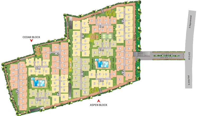 Master Plan of BM Magnolia Park in Whitefield, Bangalore - Image 217235