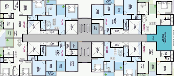 Floor Plan of Indraprastha Utsav in Kondhwa, Pune - Image 217269