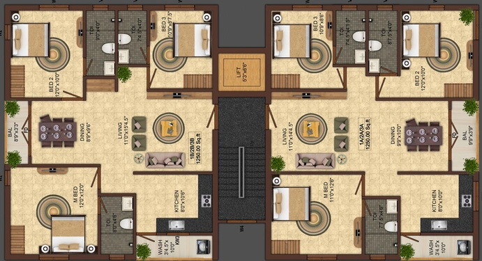 Floor Plan of India Sri Padhuka in Anna Nagar, Chennai - Image 217288