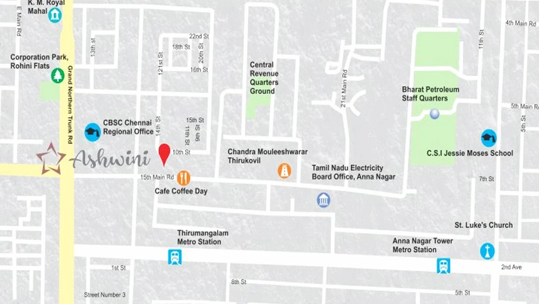 Location of India Ashwini in Anna Nagar, Chennai - Image 217317
