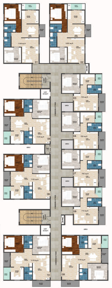 Floor Plan of Aloki Quanta in Whitefield, Bangalore - Image 217340