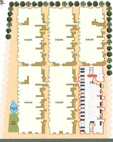 Master Plan of Ashish JK Apartments in Whitefield, Bangalore - Image 217377