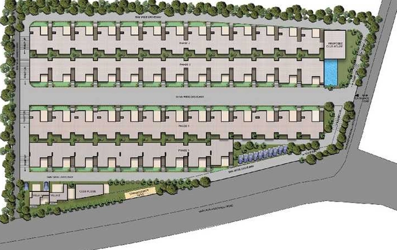 Master Plan of Chinthala Green Homes in Whitefield, Bangalore - Image 217426