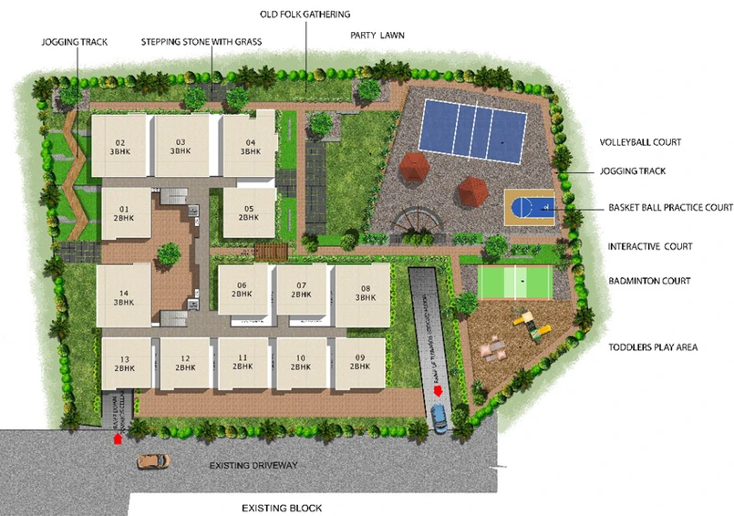 Master Plan of DSR Green Fields in Whitefield, Bangalore - Image 217468