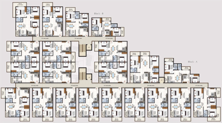 Floor Plan of ELV Marvel in Whitefield, Bangalore - Image 217483