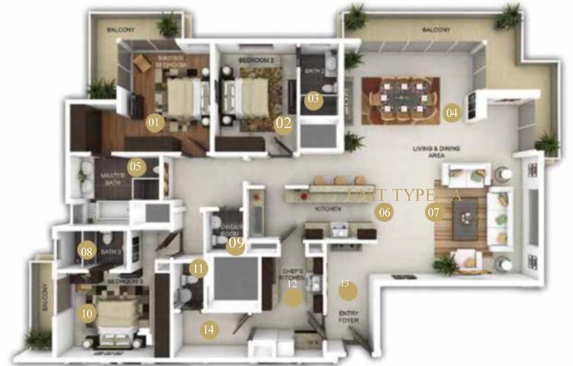 3 BHK Flat in Ezzy The Avenue in Whitefield, Bangalore - Image 831112