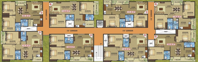 Floor Plan of Keystone Ankuraa Park View in Whitefield, Bangalore - Image 217547