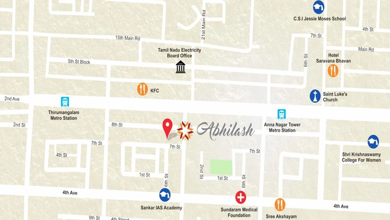 Location of India Abhilash in Anna Nagar, Chennai - Image 217603