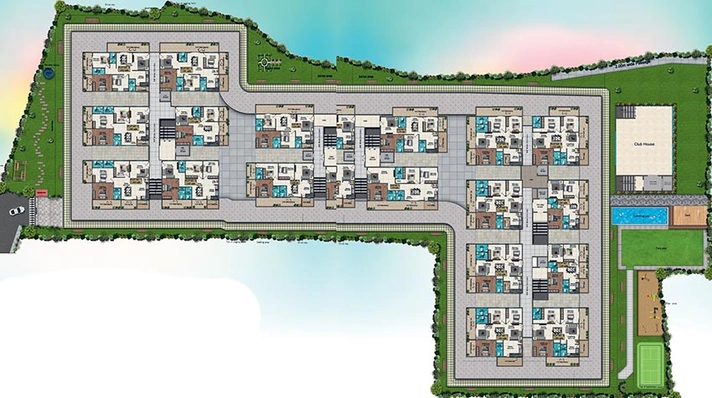 Master Plan of Sai Keerthi Lake View in Chandanagar, Hyderabad - Image 217645