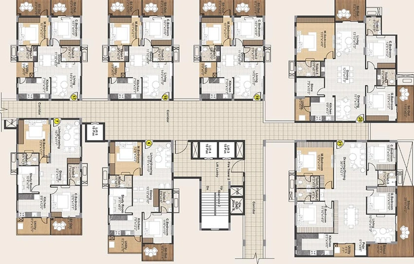 Floor Plan of Sri Muthyapaga S Icon in Kukatpally, Hyderabad - Image 217735