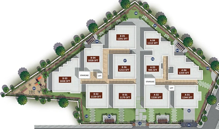 Master Plan of SV Aravinda in Suraram, Hyderabad - Image 217749