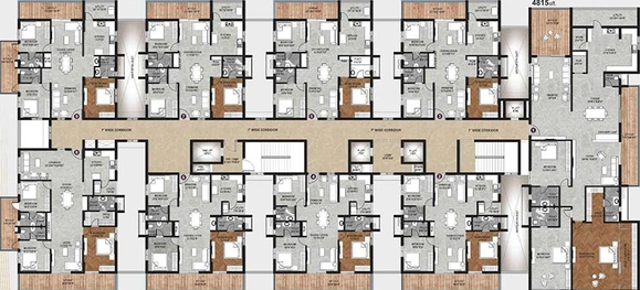 Floor Plan of Vaibhavi Vihaan Shikhara in Tellapur, Hyderabad - Image 217784