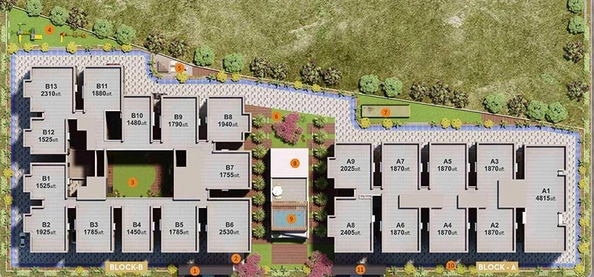 Master Plan of Vaibhavi Vihaan Shikhara in Tellapur, Hyderabad - Image 217777