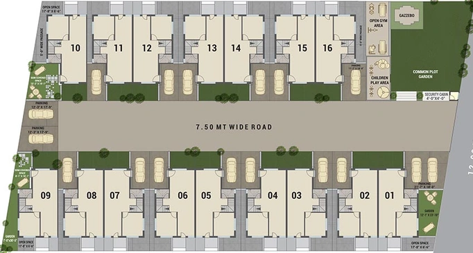 Master Plan of Vinayak Niketan in Kapurai, Vadodara - Image 217866