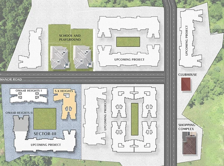 Master Plan of SK Heights 1 in Haranwali, Palghar - Image 217880