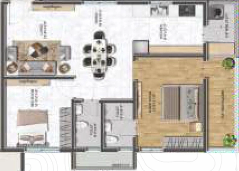 2 BHK Flat in Aaditri Everest in Ameenpur, Hyderabad - Image 831250