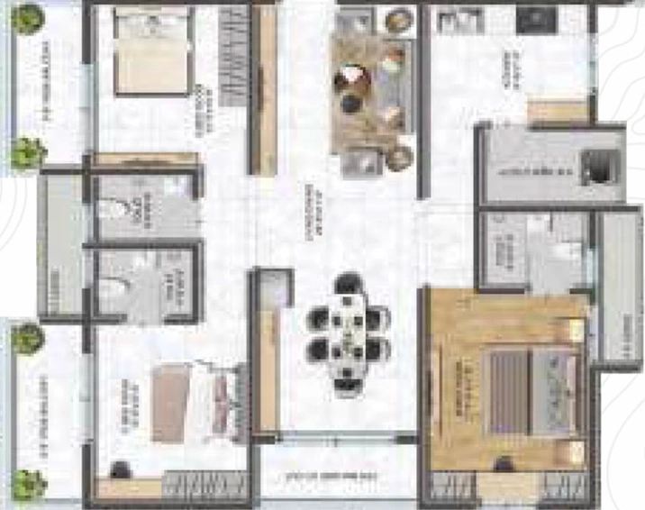 3 BHK Flat in Aaditri Everest in Ameenpur, Hyderabad - Image 831251