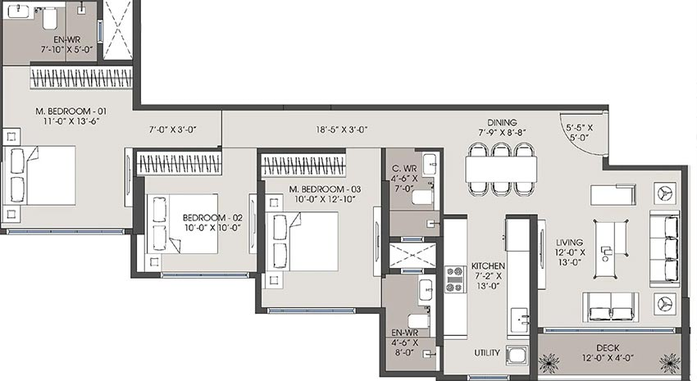 3 BHK Flat in MICL Jade Park in Vile Parle West, Mumbai - Image 831257