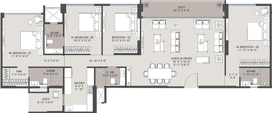 4 BHK Flat in MICL Jade Park in Vile Parle West, Mumbai - Image 831260
