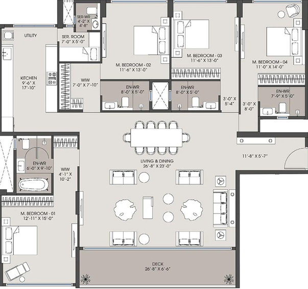 4 BHK Flat in MICL Jade Park in Vile Parle West, Mumbai - Image 831261