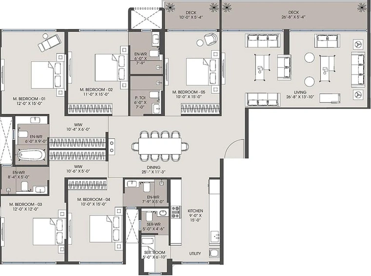 5 BHK Flat in MICL Jade Park in Vile Parle West, Mumbai - Image 831262
