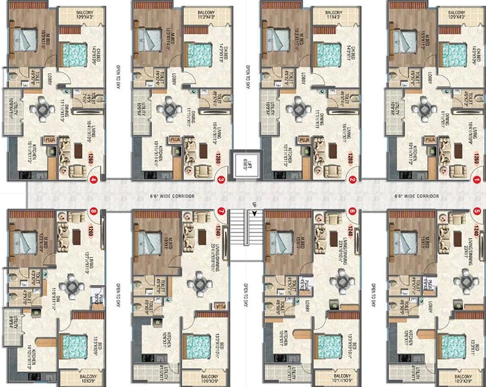Floor Plan of Amigo Urban in Shadnagar, Hyderabad - Image 217962