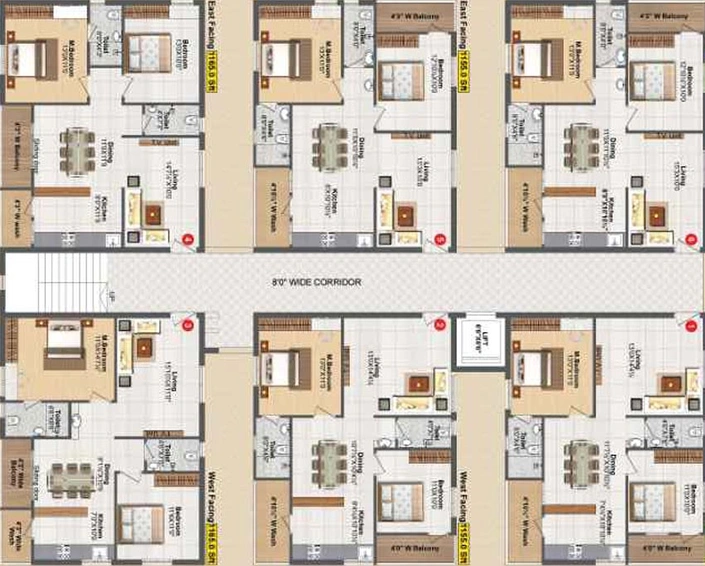 Floor Plan of BRC Sri Hemadurga Nava in Shadnagar, Hyderabad - Image 217997