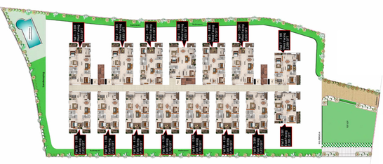 Master Plan of Subishi Fortuna Towers in Mokila, Hyderabad - Image 118570