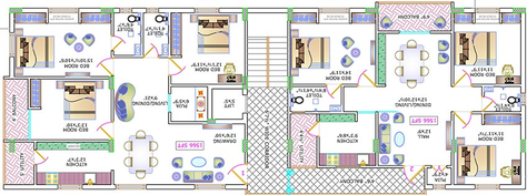 Floor Plan of Divya Deep Kuteer in Uppal, Hyderabad - Image 218025