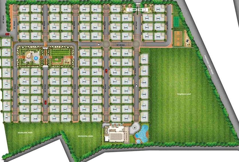 Master Plan of CPR Bella Vista in Gachibowli, Hyderabad - Image 218100
