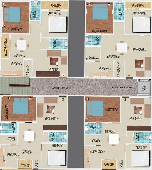 Floor Plan of Go Arihant Kalayika Residency in Bolarum, Hyderabad - Image 218165