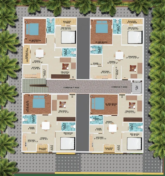 Master Plan of Go Arihant Kalayika Residency in Bolarum, Hyderabad - Image 218164