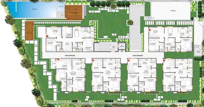 Master Plan of GoldFish Vyoma in Gachibowli, Hyderabad - Image 218183