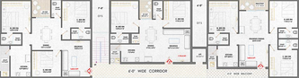 Floor Plan of Pranith Ambience in Puppalaguda, Hyderabad - Image 218227
