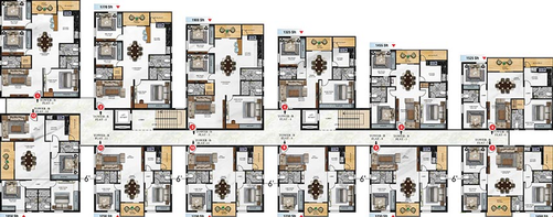 Floor Plan of Shiva Sai Lavista in Nizampet, Hyderabad - Image 218234
