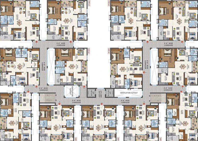 Floor Plan of Sree Nandan Krishna Vanam in Secunderabad, Hyderabad - Image 218248