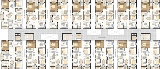 Floor Plan of Tejase Tranquil Creek in Mokila, Hyderabad - Image 218285