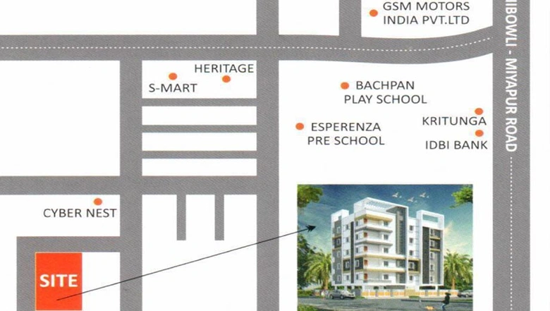 Location of JSNR Sivika Nigam in Kondapur, Hyderabad - Image 218306