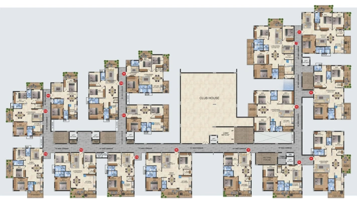 Floor Plan of Subishi Nest Residences in Kompally, Hyderabad - Image 118200