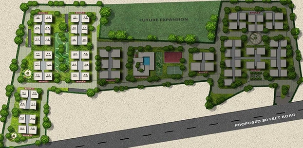 Master Plan of Radhey Sancia in Tellapur, Hyderabad - Image 218400