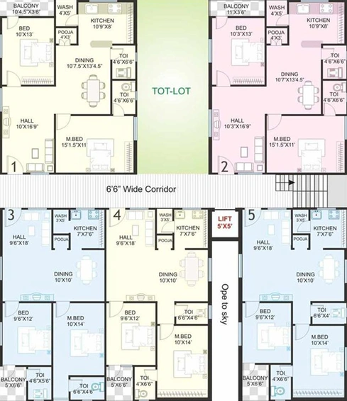 Floor Plan of Ramana RC Green Field in Chandanagar, Hyderabad - Image 218405