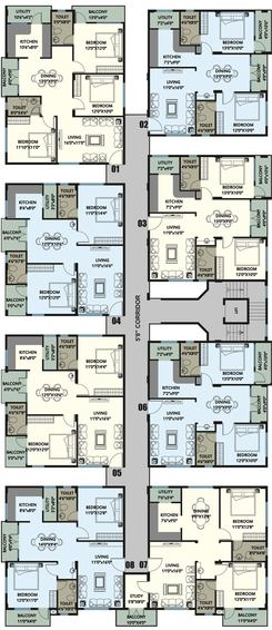 Floor Plan of Lalithya Elite in Sonnenahalli, Bangalore - Image 218411