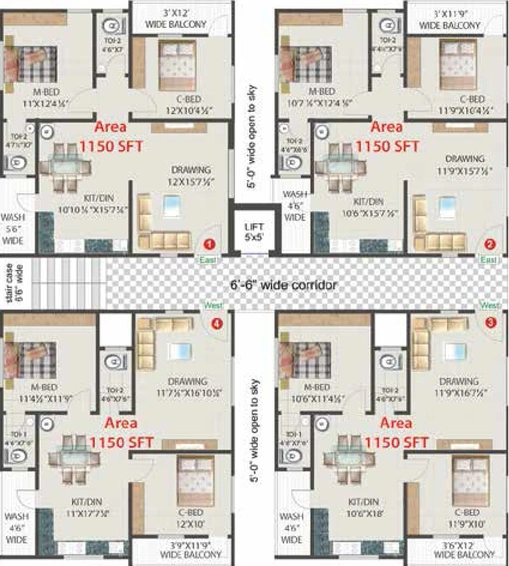 Floor Plan of Sliversand Cyberdyne 2 in Hitech City, Hyderabad - Image 218462